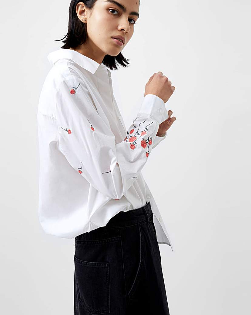 French Connection Embroidered Shirt