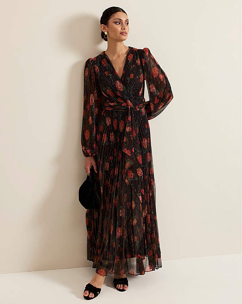 New In - Phase Eight Floral Shimmer Maxi Dress