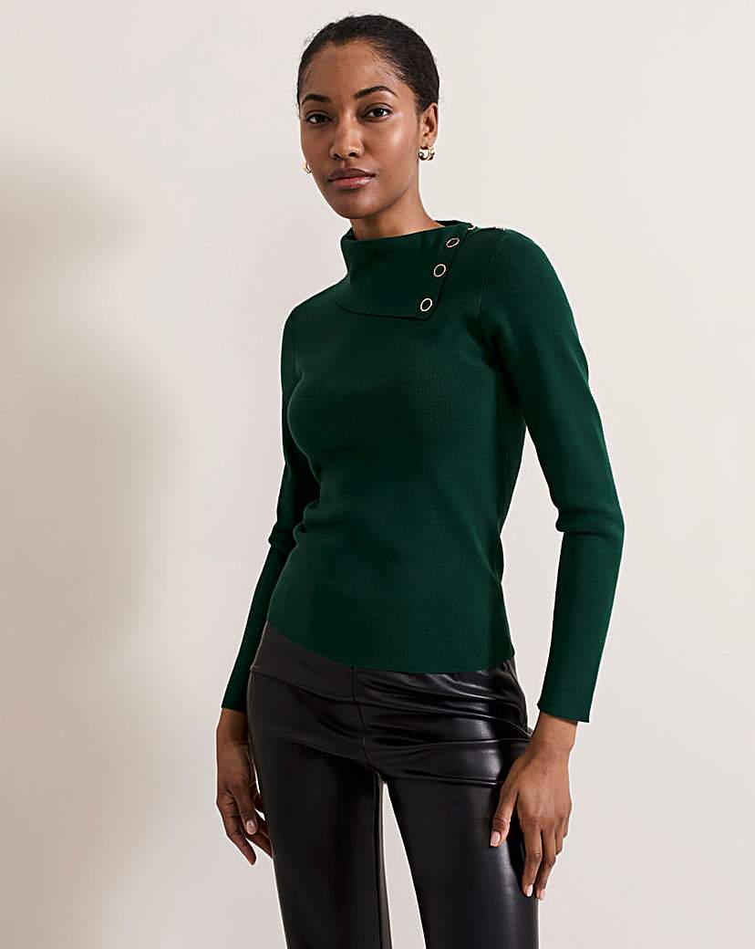 Phase Eight Poppper Collar Top