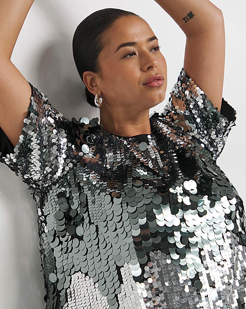 Lovedrobe Sequin Swing Dress