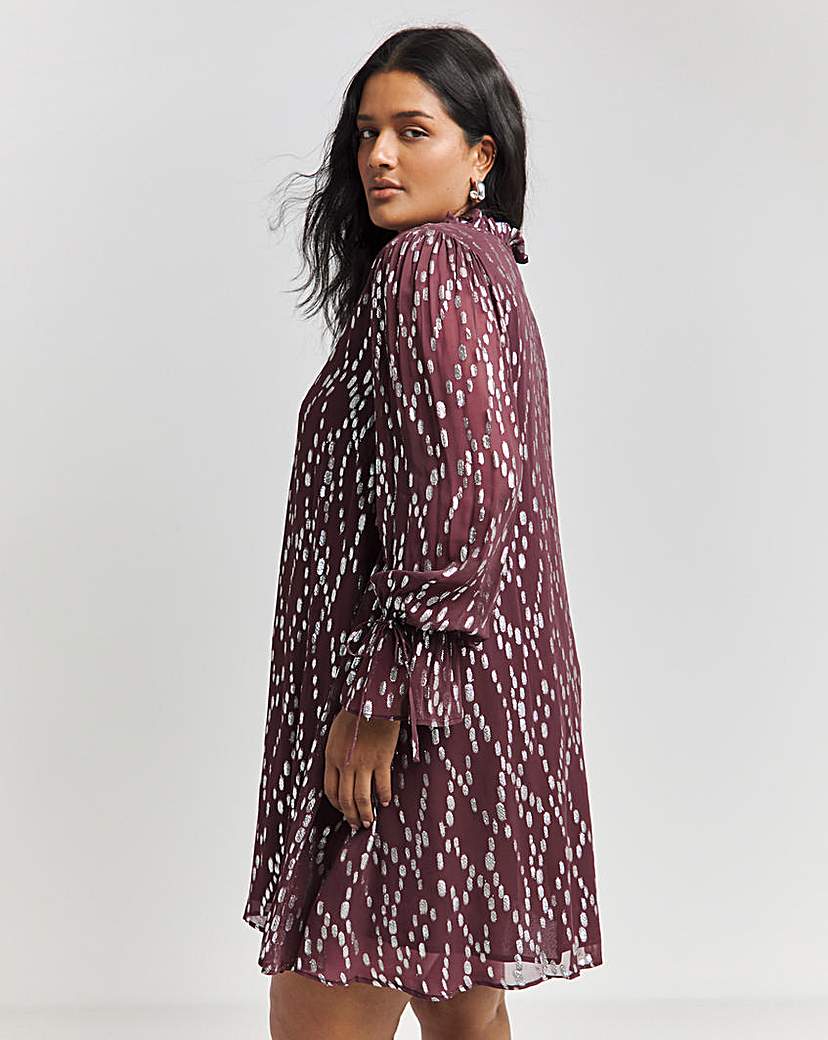 Lovedrobe Purple Swing Dress