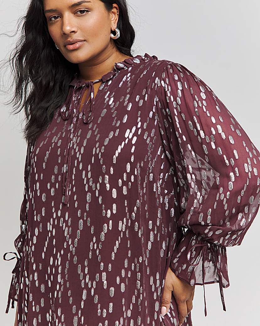 Lovedrobe Purple Swing Dress