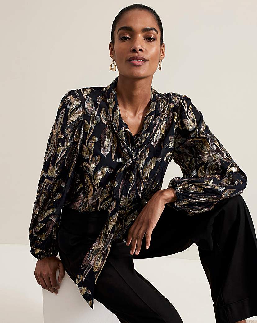 Phase Eight Floral Filcoupe Blouse