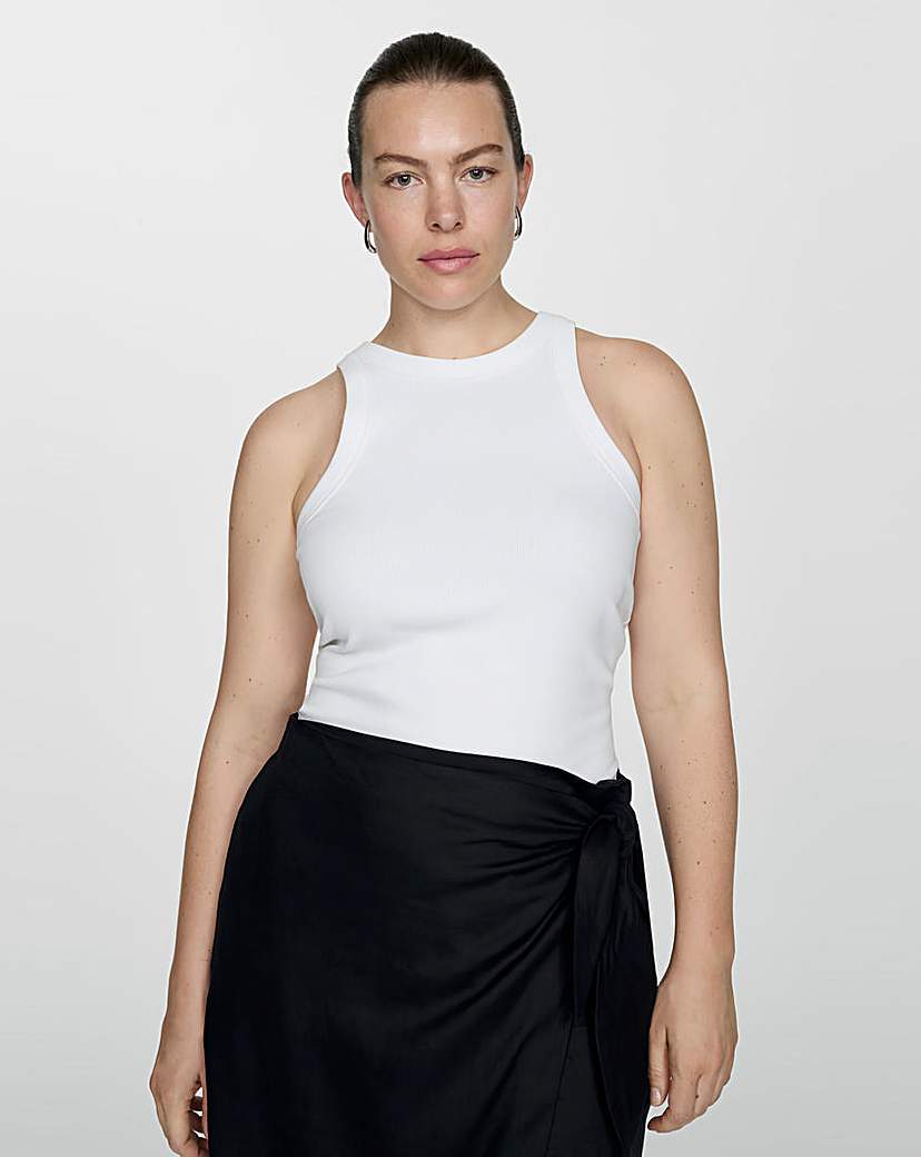 Mango Boni Ribbed Vest Top