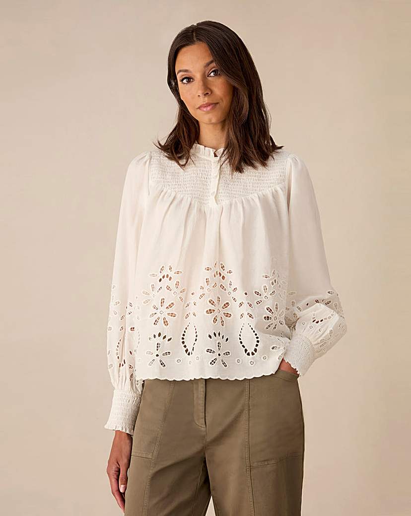 Ro&Zo Cut Out Detail Blouse