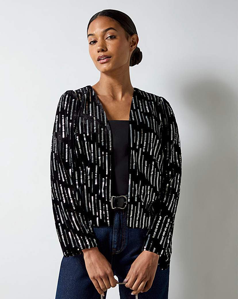 New In - Ro&Zo Black Velvet Jacket