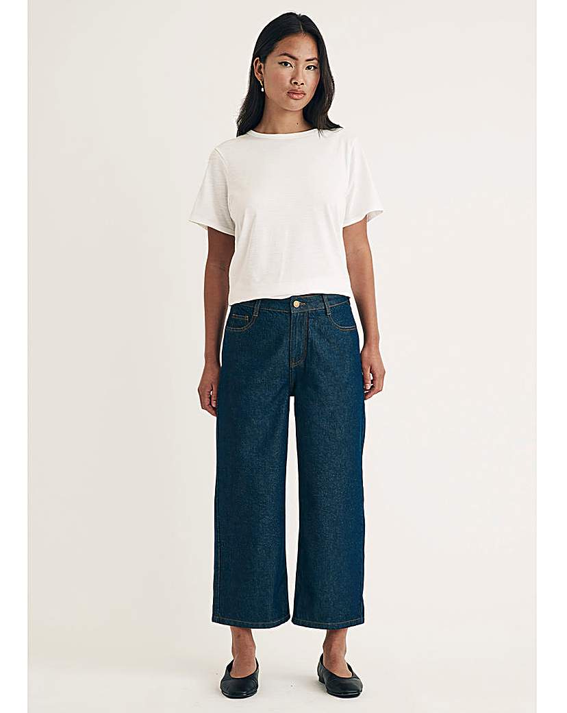 New In - Nobody's Child Cropped Wide Leg Jean