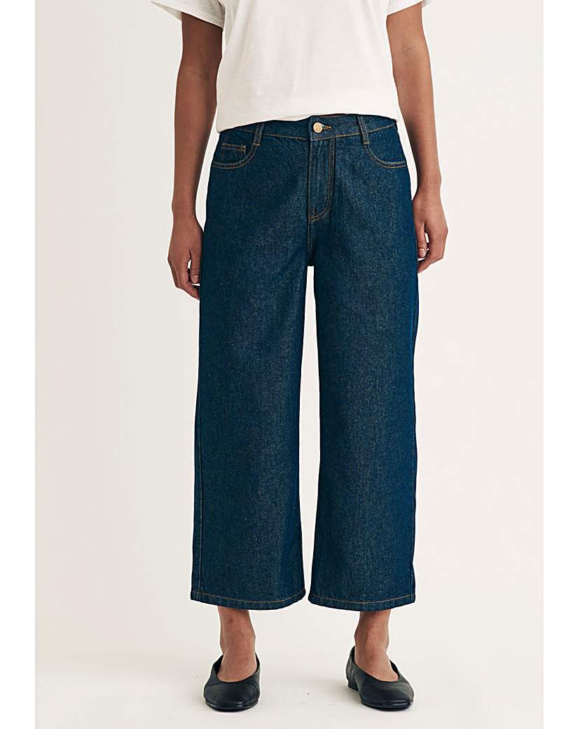 Nobody's Child Cropped Wide Leg Jean