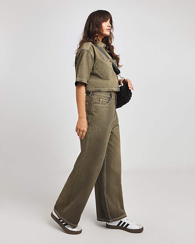 Native Youth Cropped Denim Shirt
