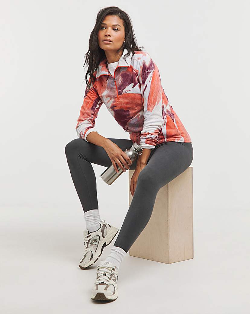 New In - Columbia Glacia IV Print Half Zip Fleece