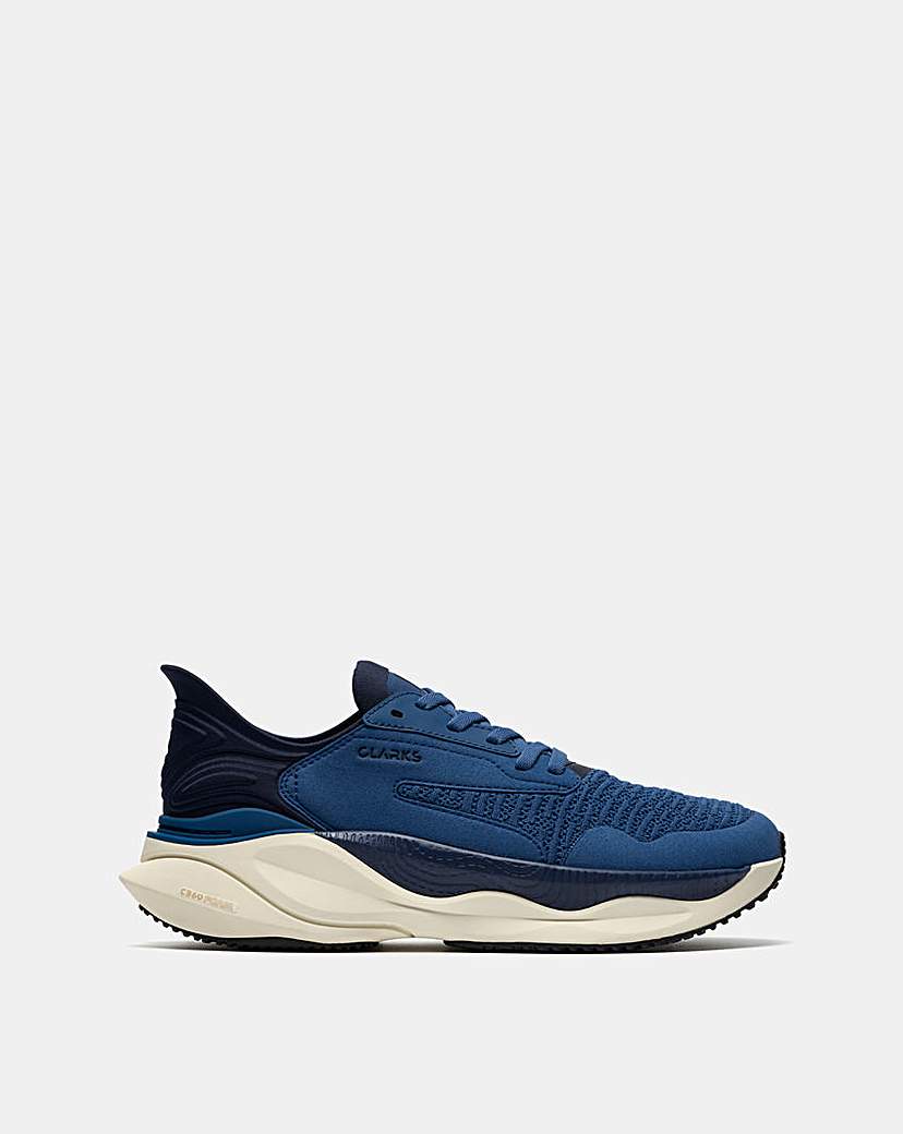 Clarks Blue Pace Trainers - Size 8