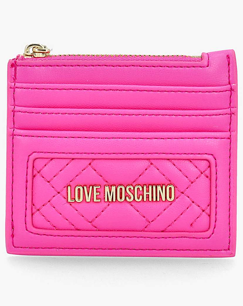 Love Moschino Diamond Quilt Card Holder