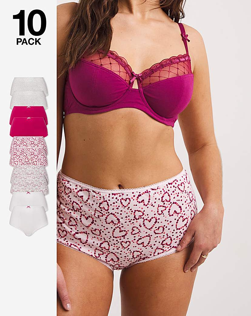 New In - 10 Pack Cotton Full Briefs