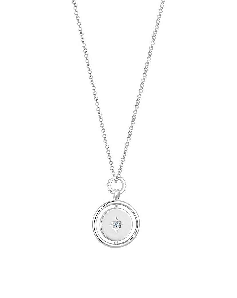 Simply Silver Star Coin Necklace