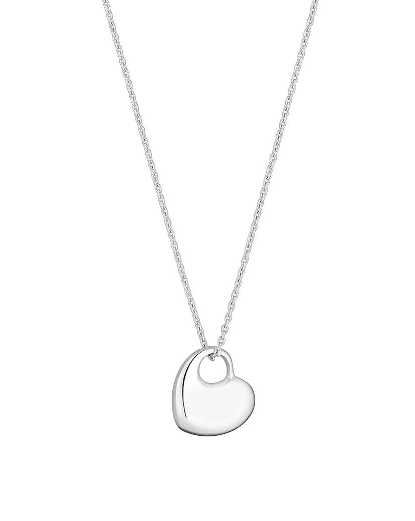 Simply Silver Heart Pendant Necklace