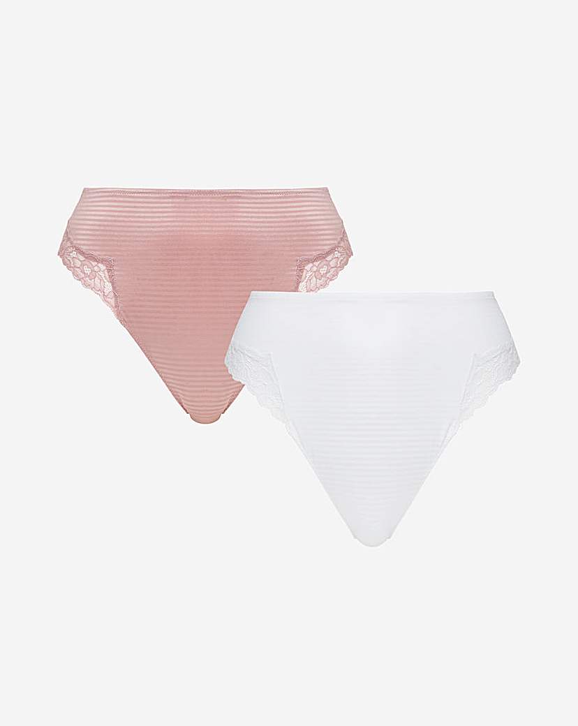 2 Pack Phoebe Everyday Stripe Full Brief