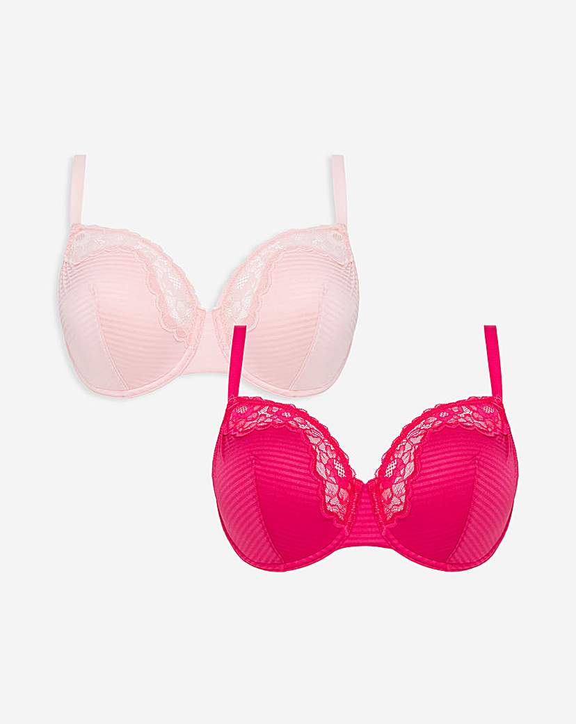 2 Pack Phoebe Everyday Stripe Bras