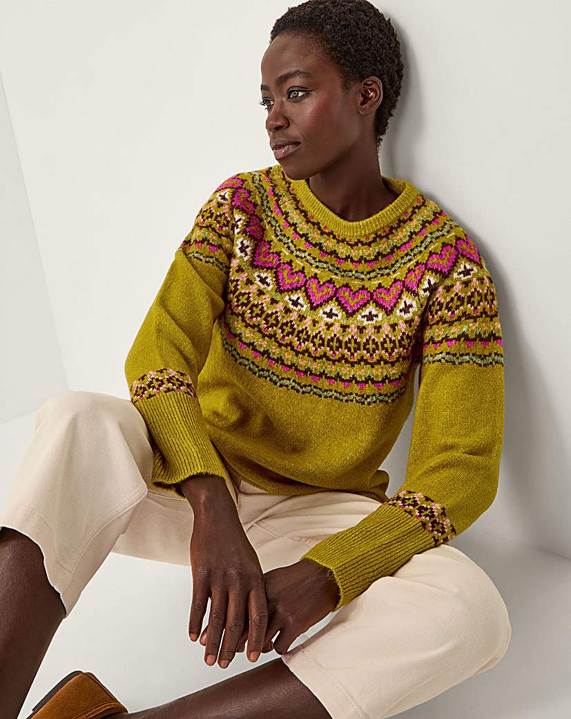 New In - Monsoon Floy Fair Isle Jumper