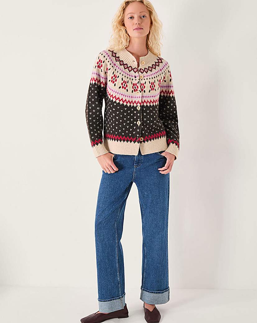 New In - Monsoon Feliz Fair Isle Cardigan
