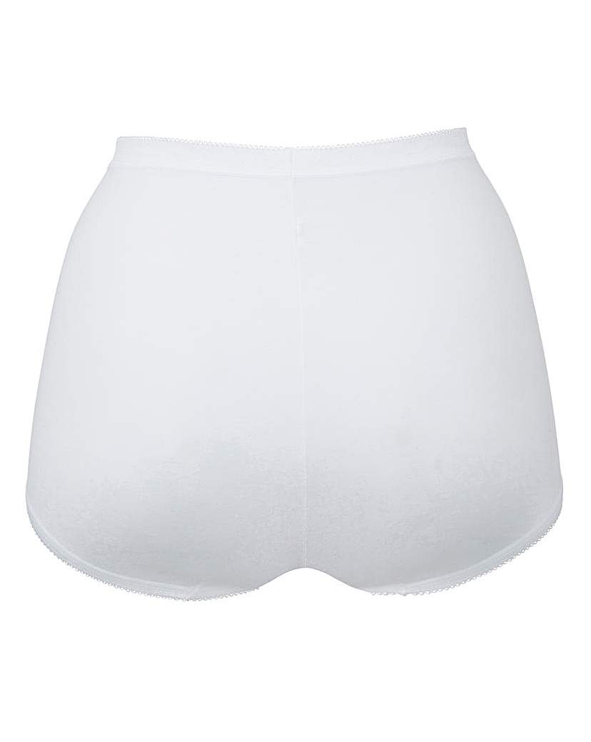 Sloggi 3Pk Basic Maxi Knicker Wht/Blk/Sk