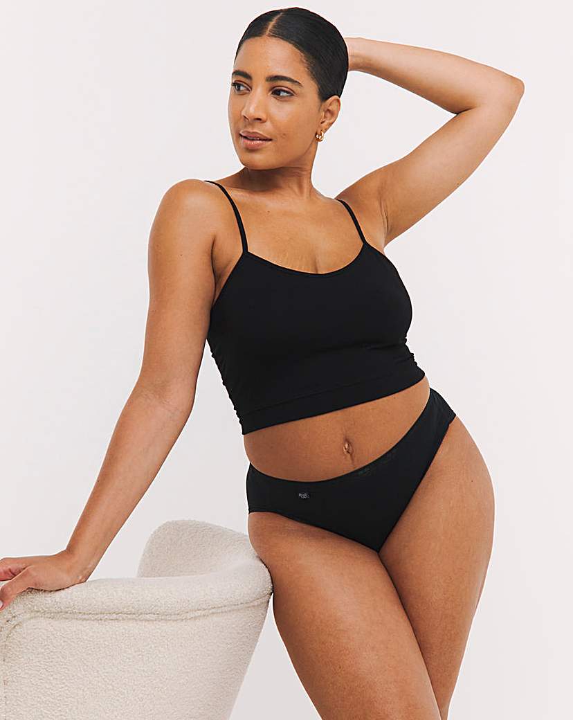 Sloggi 3Pk Tai Hi Leg Knicker Black