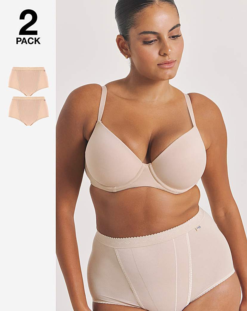 Sloggi 2Pk Control Maxi Knicker Skin