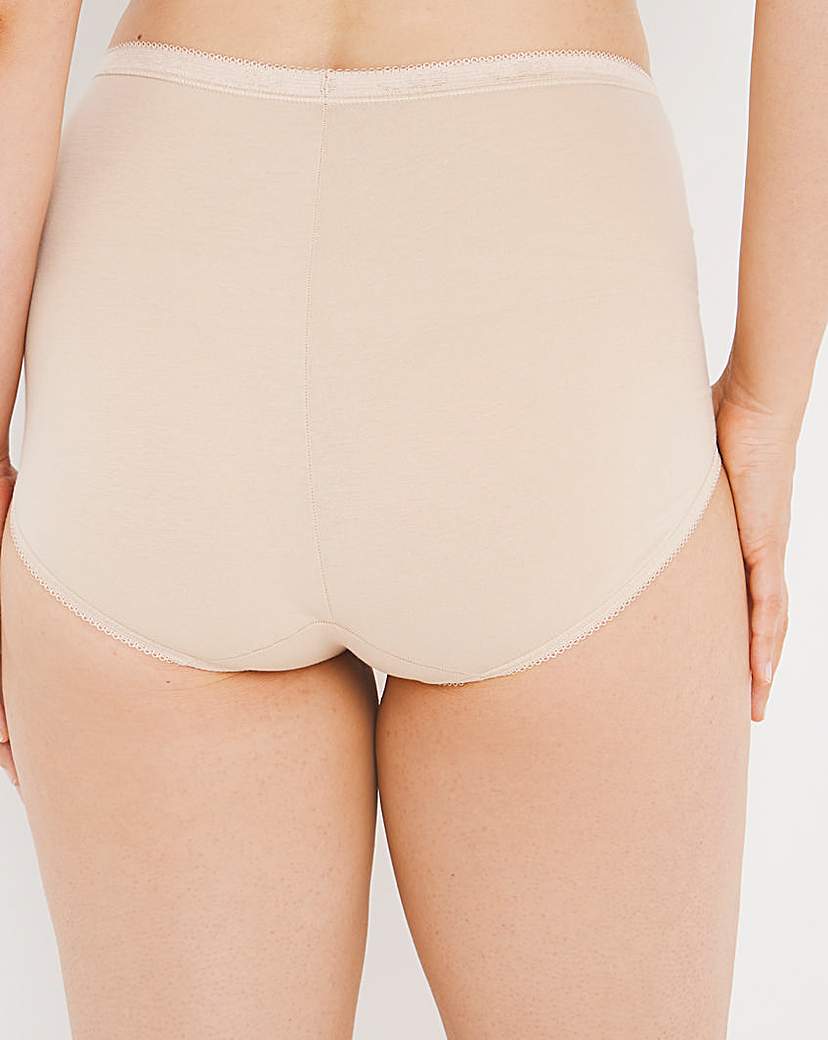 Sloggi 6Pk Basic Maxi Knicker Wht/Blk/Sk