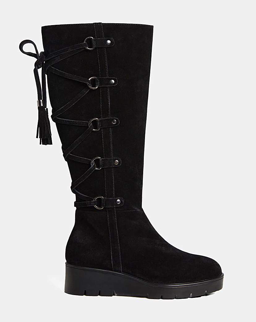 Joe Browns Suede Lace Up Boots E Fit