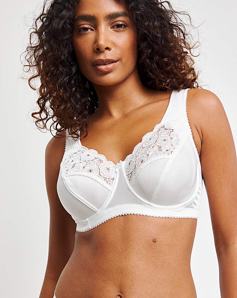Miss Mary Full Cup Wired Bra White