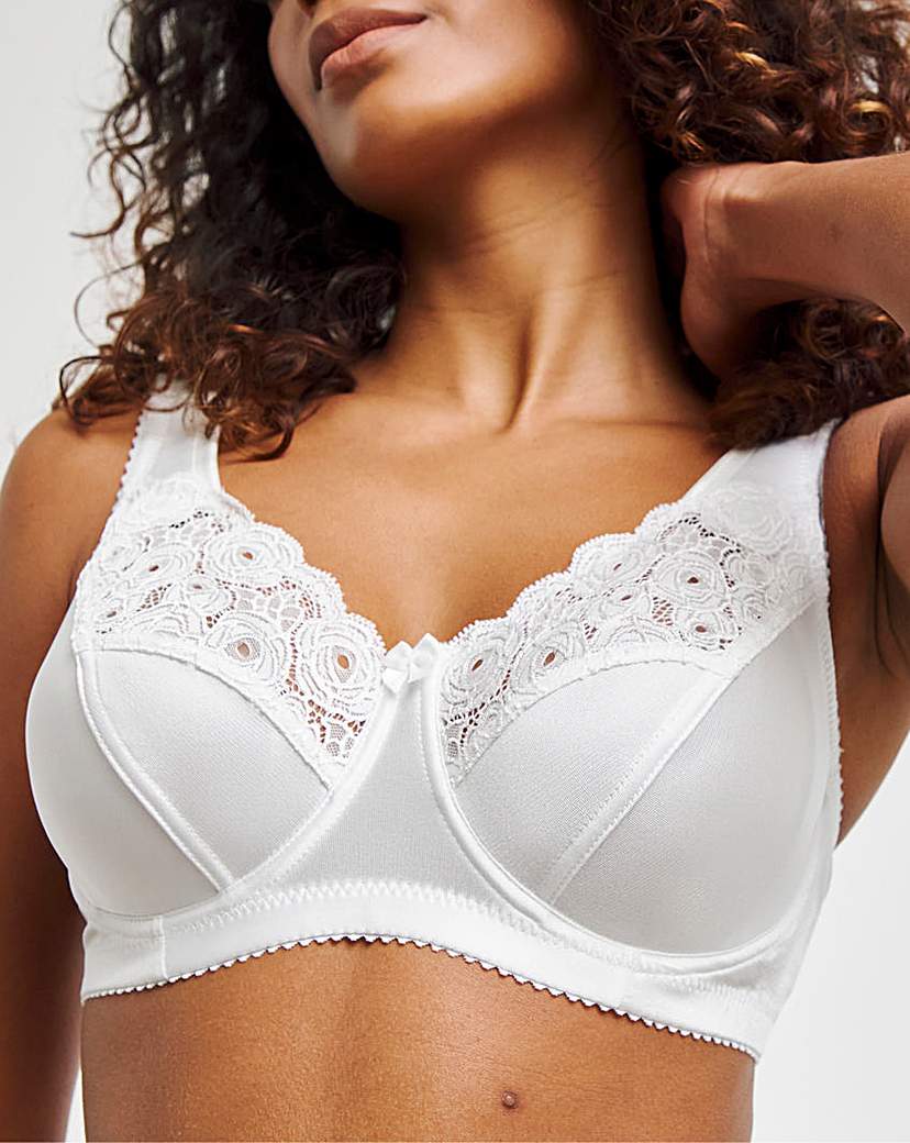 Miss Mary Full Cup Wired Bra White
