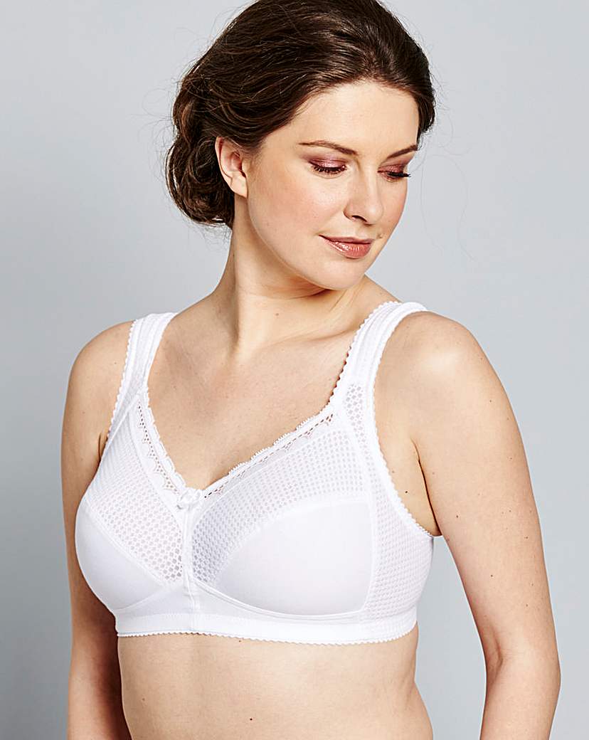 Image of Miss Mary Cotton Comfort White Bra