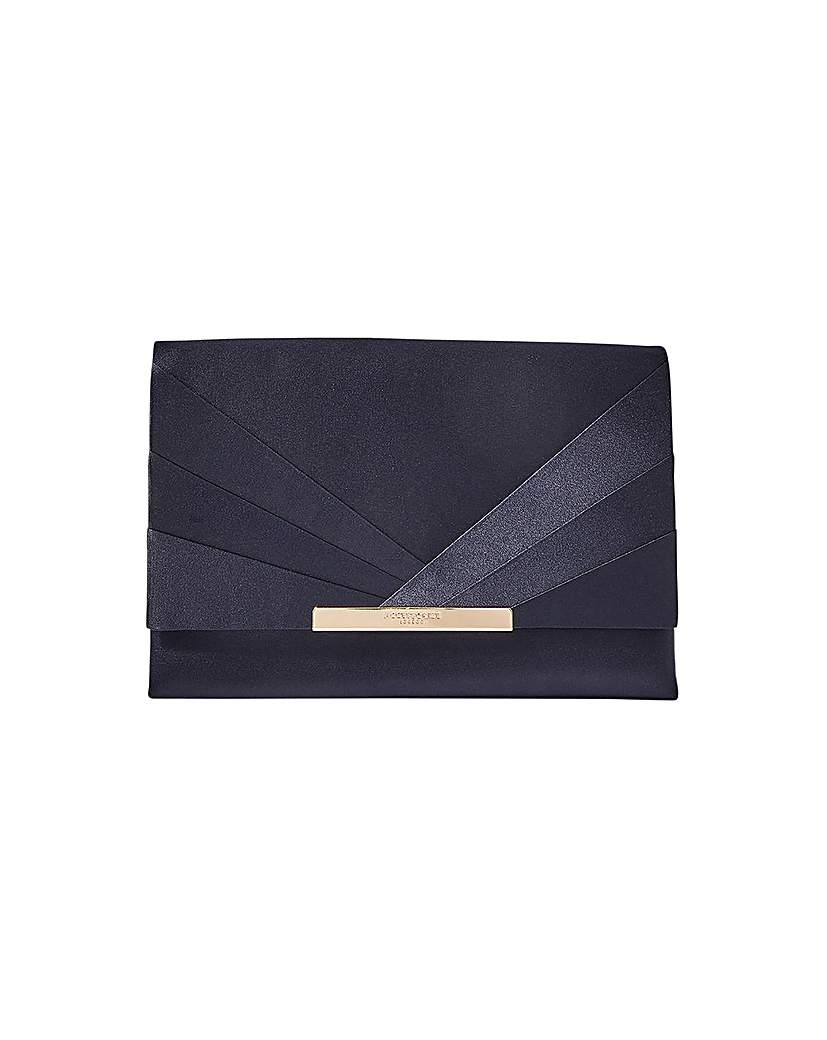 Image of Accessorize Satin Fold Over Clutch Bag