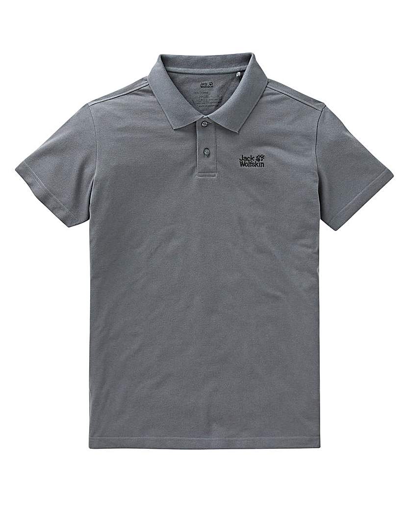 Image of Jack Wolfskin Pique Polo Shirt