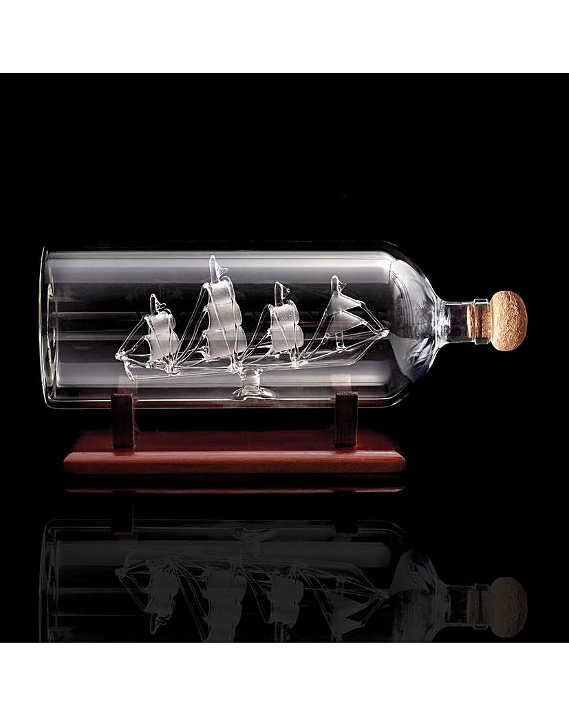 Mixology Ship In a Bottle Decanter
