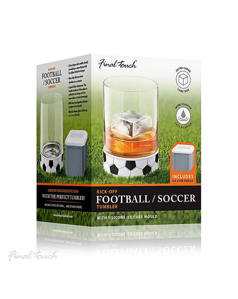 Kick-Off Football Tumbler with Ice Mould