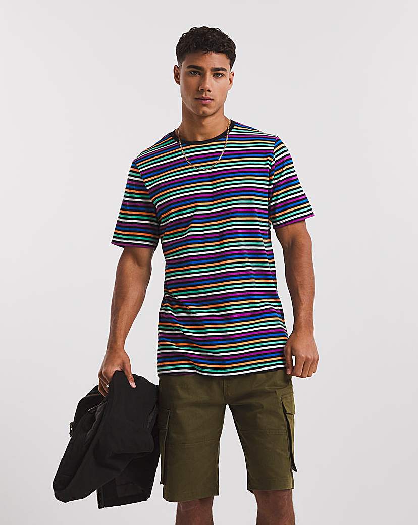 Image of Multi Stripe T-shirt Long