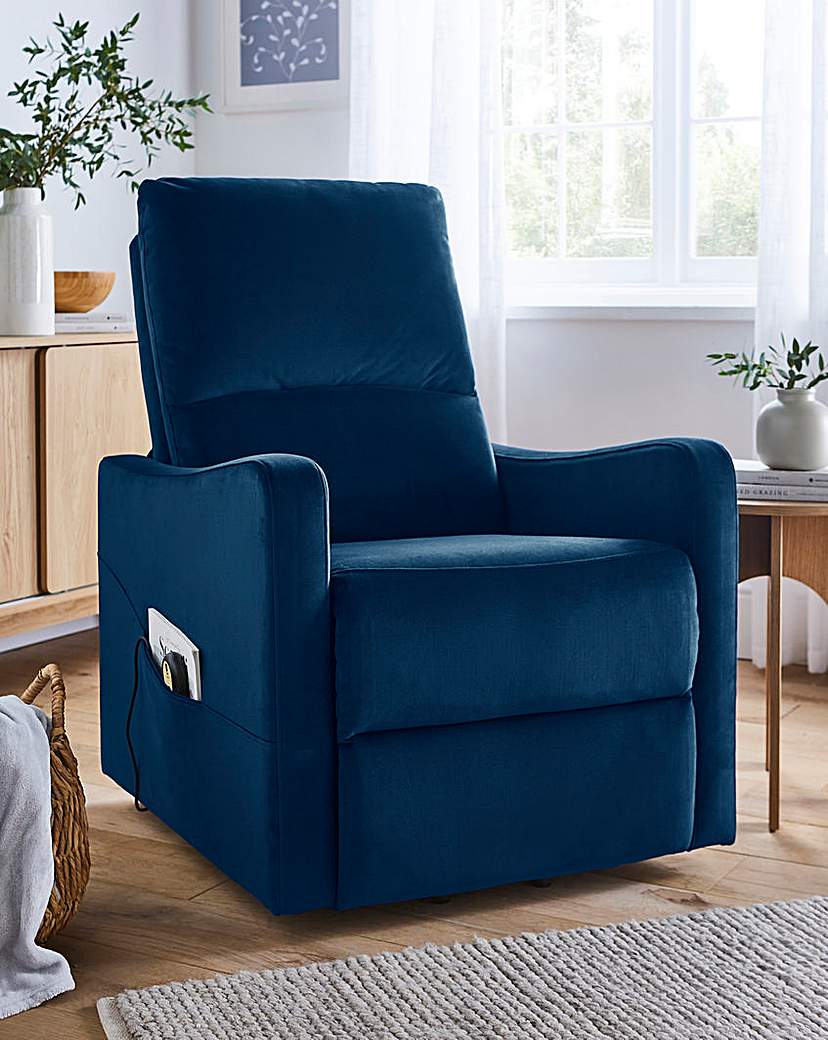 Lincoln Velvet Electric Armchair