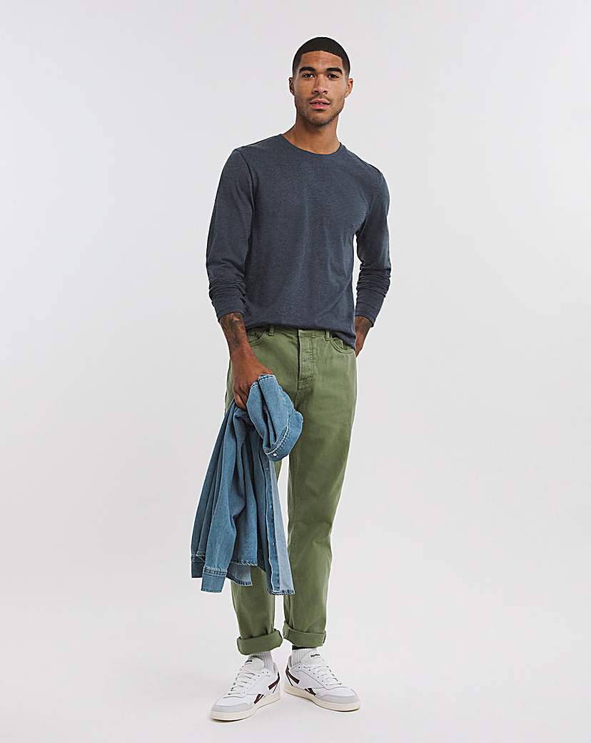 Pure Cotton Long Sleeve Crew Neck TShirt