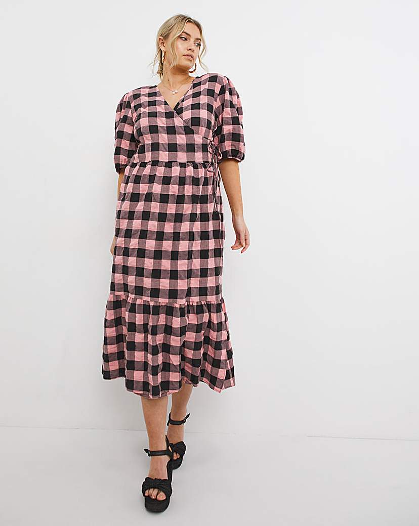 Nobody's Child Lauren Gingham Midi Dress