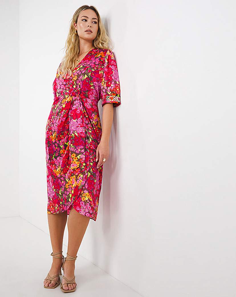 Hope & Ivy Vanessa Midi Dress