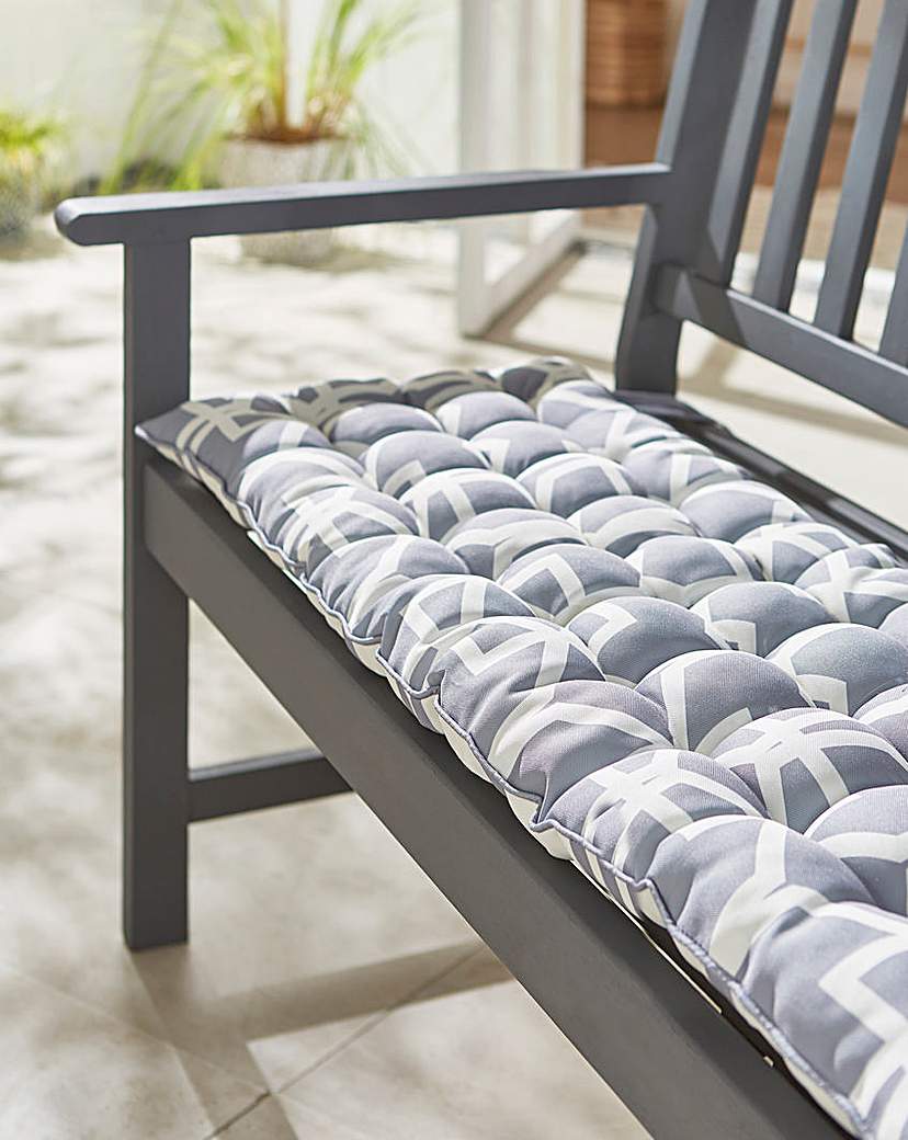 Lennox Outdoor Bench Cushion Grey JD Williams
