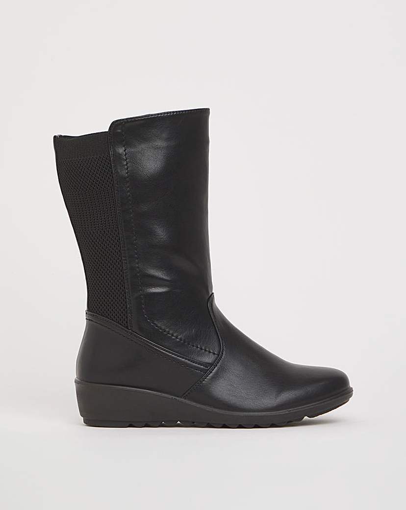 Cushion Walk Elastic Mid Boot EEE Fit