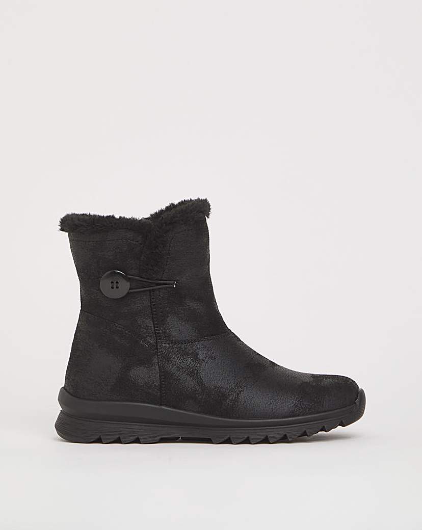 Cushion Walk Button Winter Boot E Fit