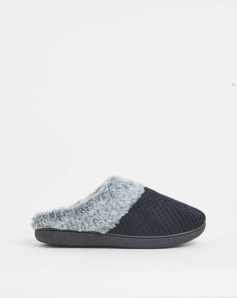 Cushion Walk Cosy Waffle Slipper E Fit