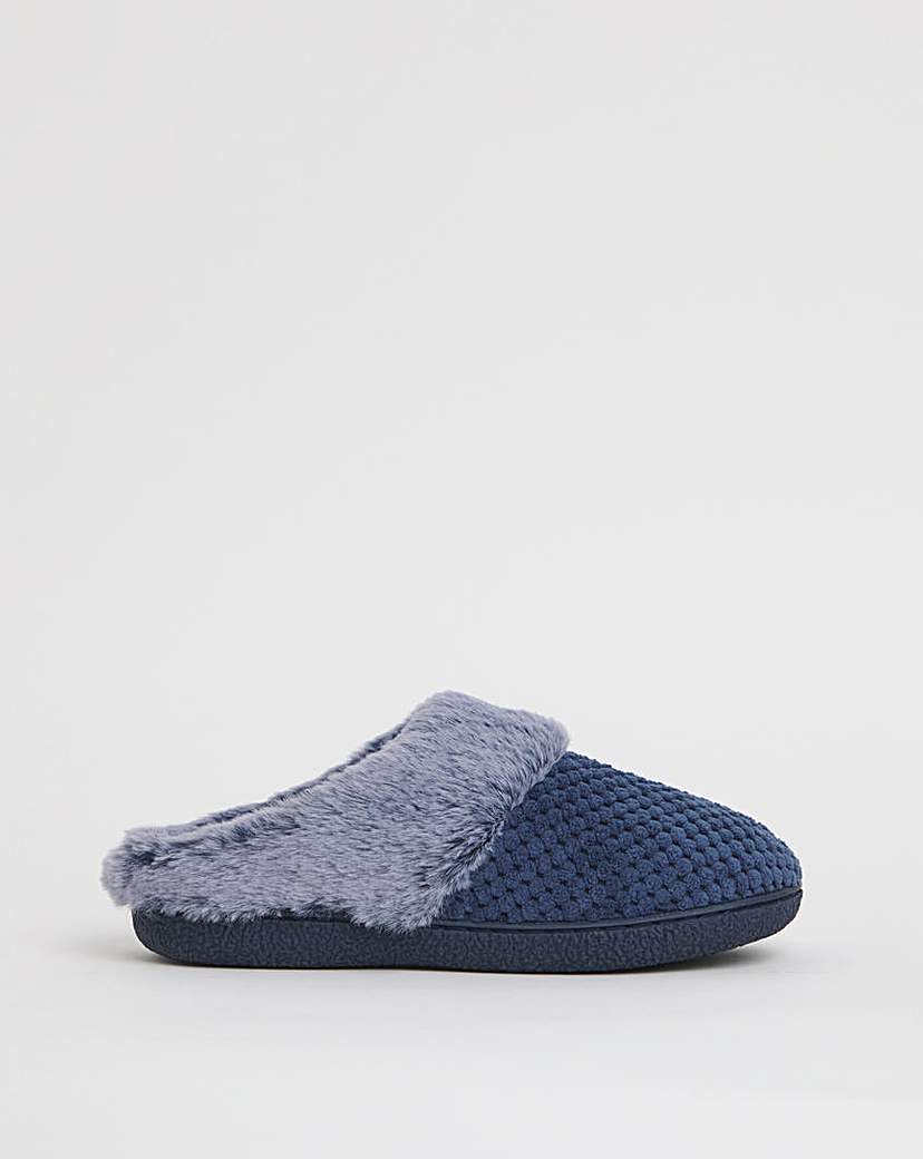 Cushion Walk Cosy Waffle Slipper E Fit