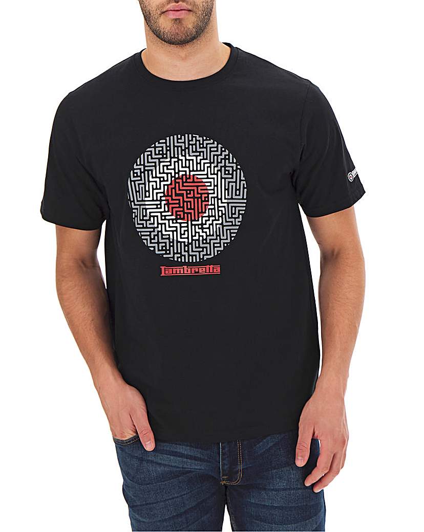 Image of Lambretta Geo Target Logo T-Shirt Long