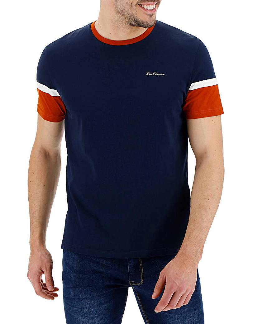 Image of Ben Sherman Colour Block T-Shirt Long