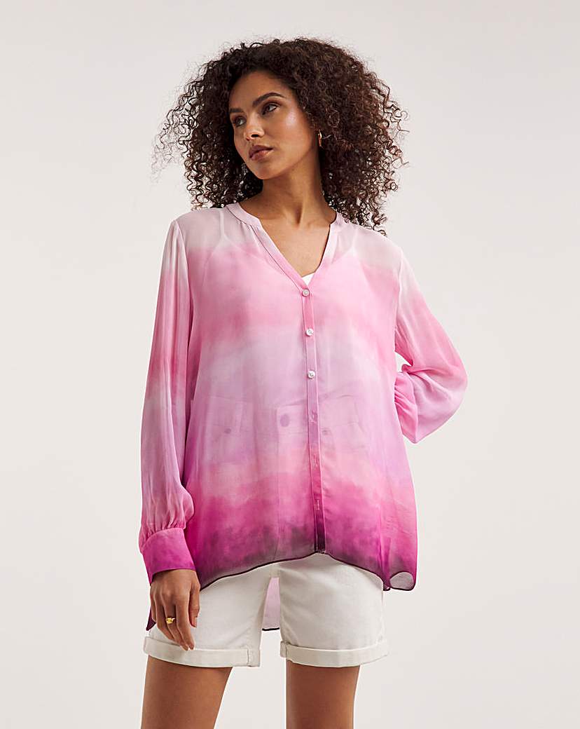 Ro&Zo Pink Ombre Shirt