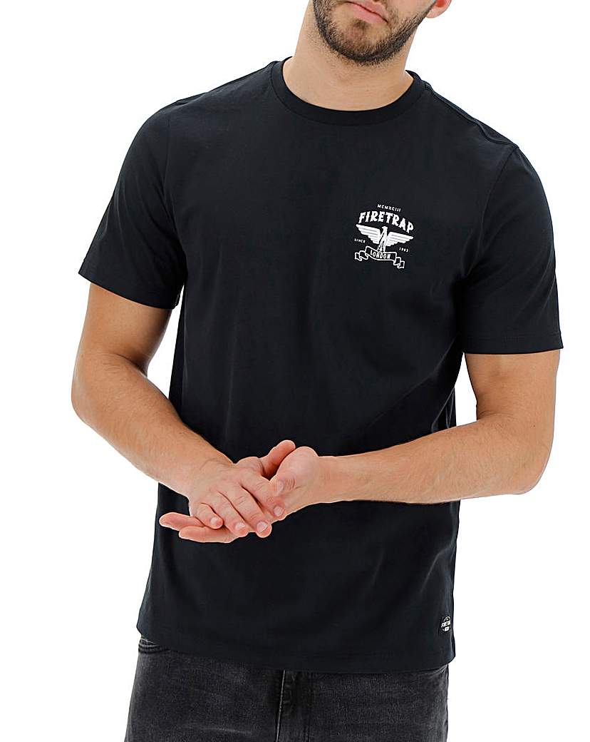 Image of Firetrap Empire Back Print T-Shirt Long