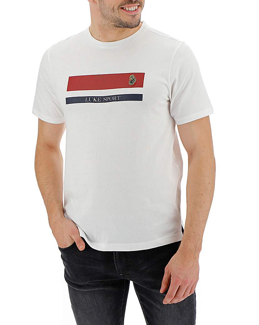 Image of Luke Sport Galway Repeat Print T-Shirt